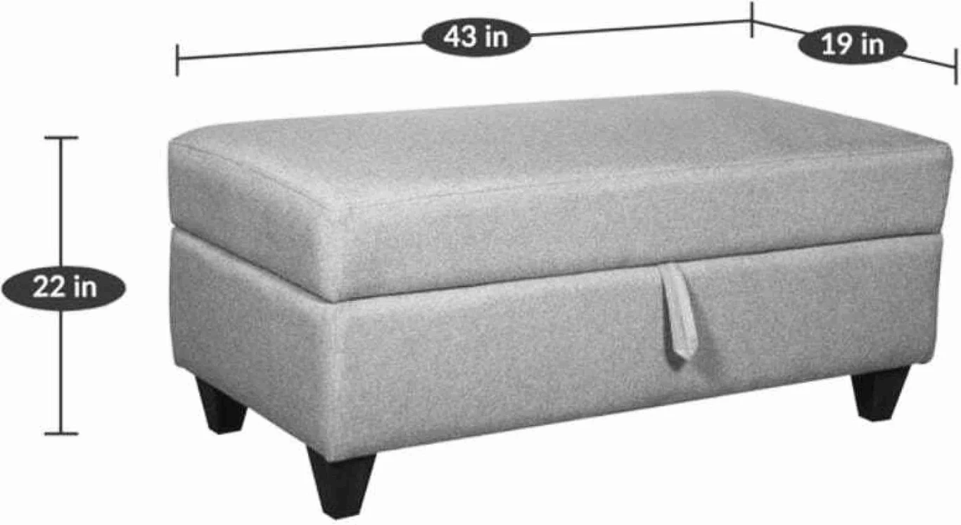 India wood mart wooden bench sofa with storage box; two-seater Bench Yellow Solid Wood 2 Seater (Finish Color - Yellow, Pre-assembled) - Image 5