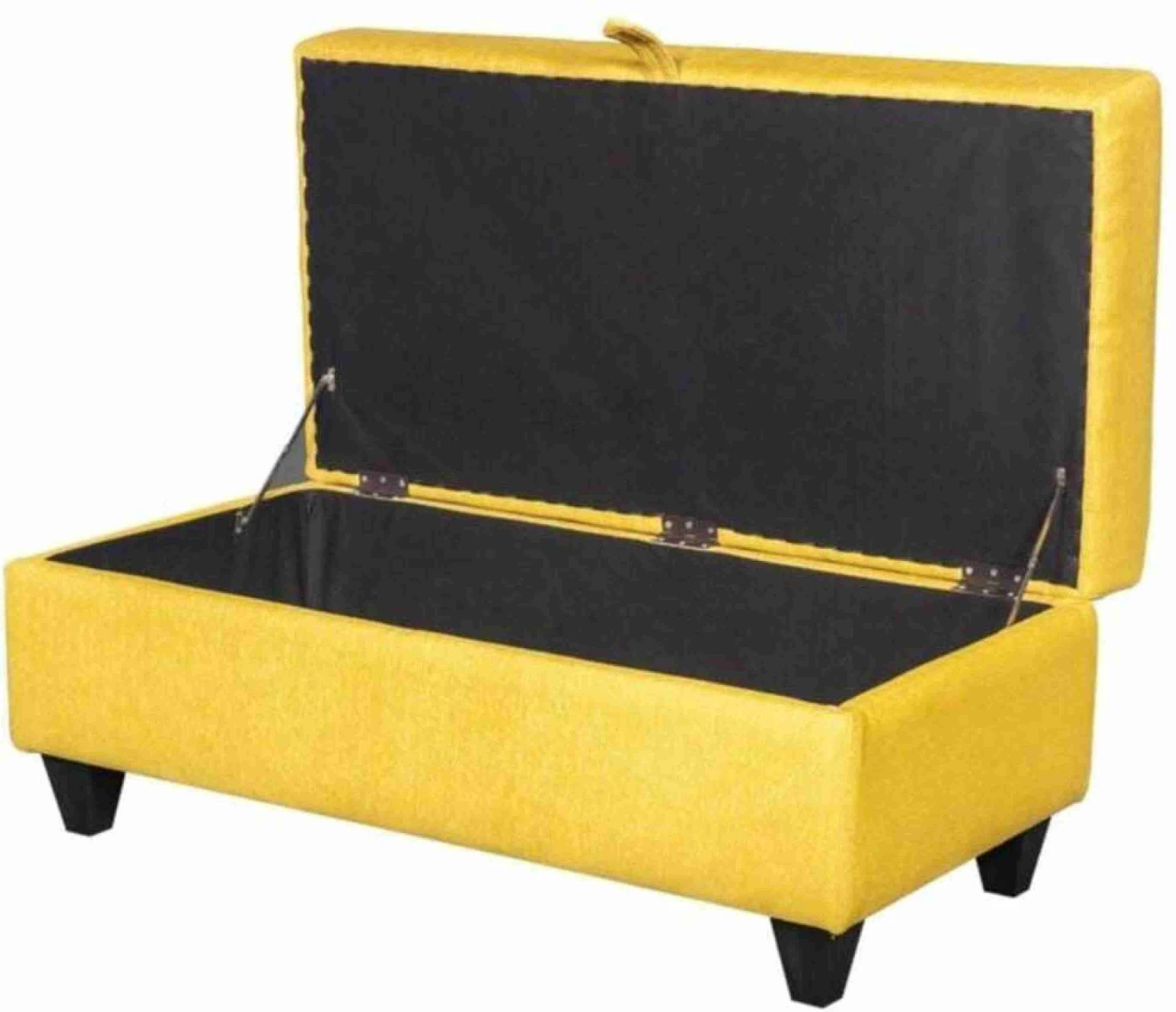 India wood mart wooden bench sofa with storage box; two-seater Bench Yellow Solid Wood 2 Seater (Finish Color - Yellow, Pre-assembled) - Image 6