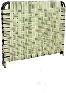 Heavy Weight Frame with 2 in 1 Niwar, Extra Shoe Base, Indoor-Outdoor Purpose Metal Queen Bed, 182.88 cm x 106.68 cm (6.0 ft x 3.5 ft) (Finish Color - MULTI COLOUR, Delivery Condition - Pre-assembled)
